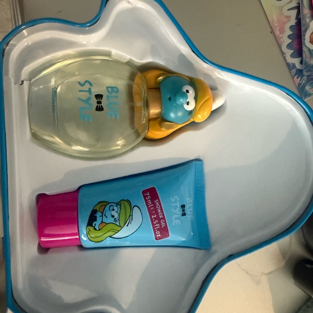 Ulta Beauty Smurfette Bath Set with Blue and Pink Accents